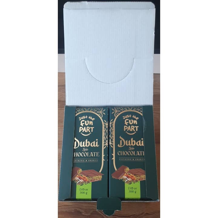 Just the Fun Part - Wholesale Chocolate Bar - Just The Fun Part - Dubai Chocolate Bars - 7.05oz2