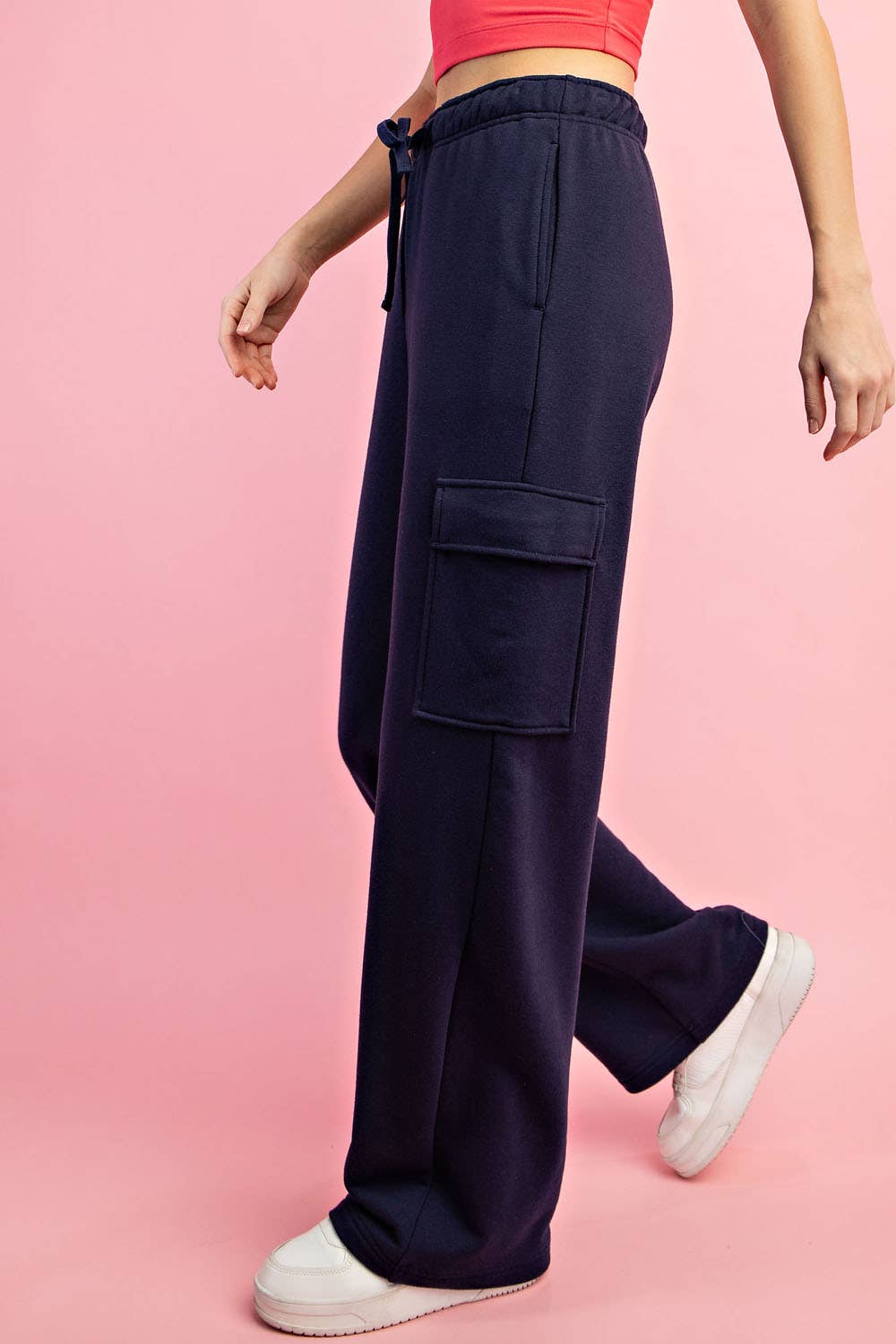 Rae Mode - Wholesale Pants - Women's - FRENCH TERRY STRAIGHT CARGO SWEATPANT21