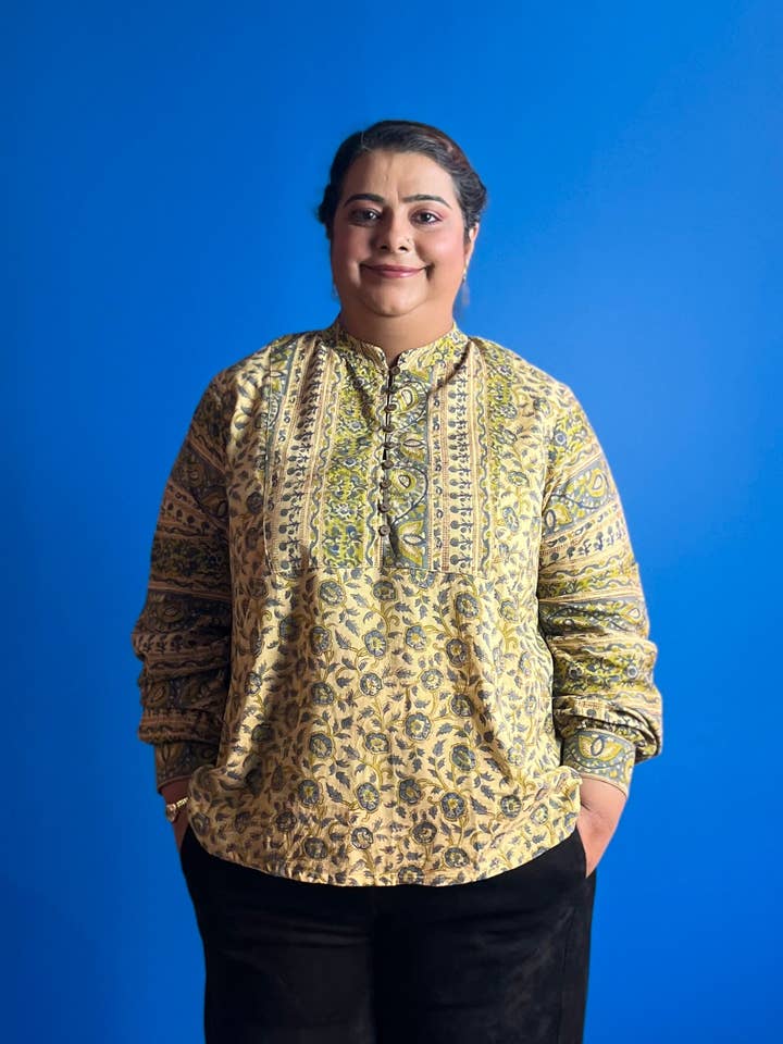 Blouse ~ Khaki for wholesale by HAPPY HATTI