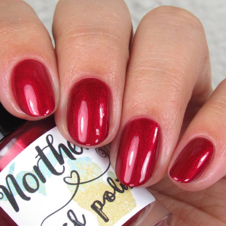 Northern Nail Polish - Wholesale Nail Polish - Thimbleberry Jam ~ Nail Polish Ruby Red Toxin Free Vegan Eco