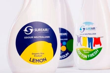 Wormganix Worm Castings - Wholesale Luchtverfrisser - Sureair Lemon luchtverfrisser - 500 ml geurneutraliserende spray6