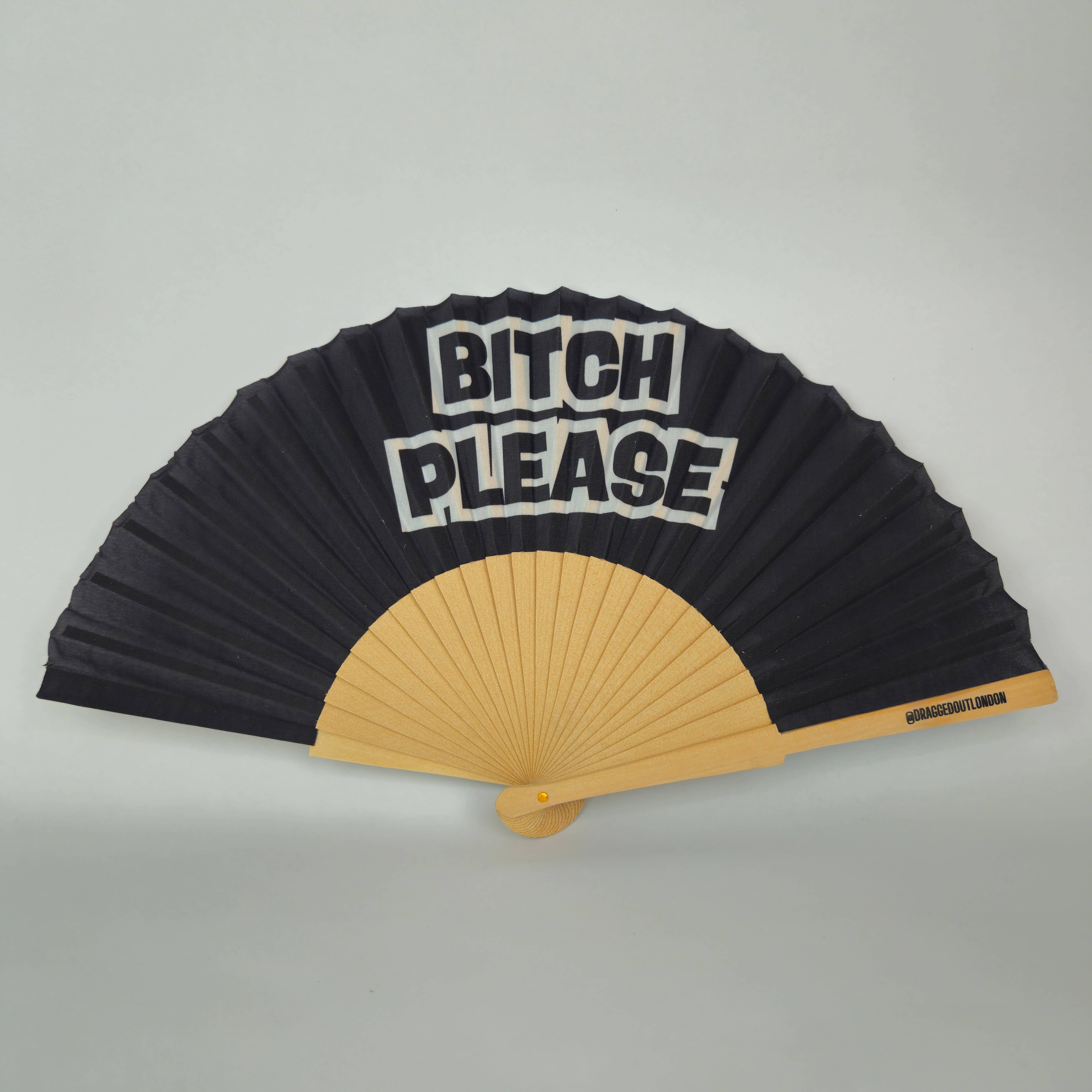 Dragged out - Wholesale Handheld Folding Fan - Small Folding Wood Hand Fan – Bitch Please1