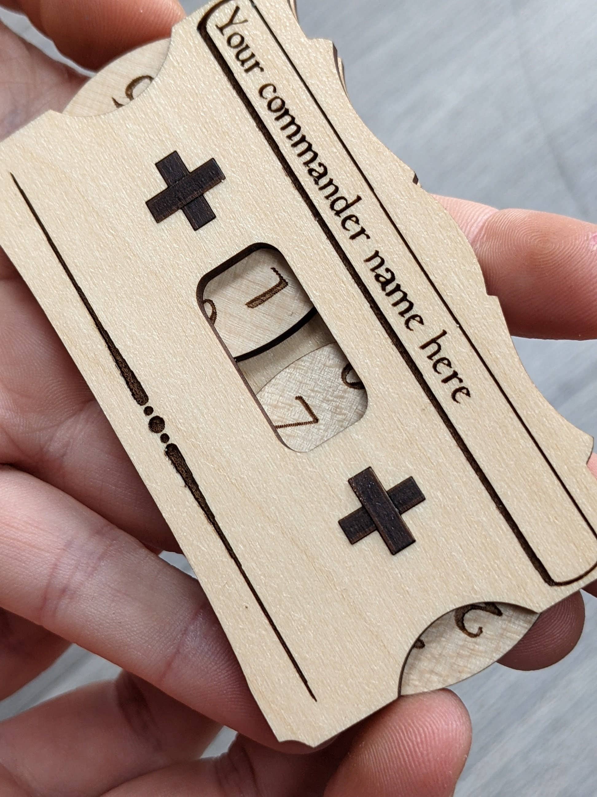 Chikai Shop - Wholesale Board Game - MTG Life counter,  The wooden hit point counter3