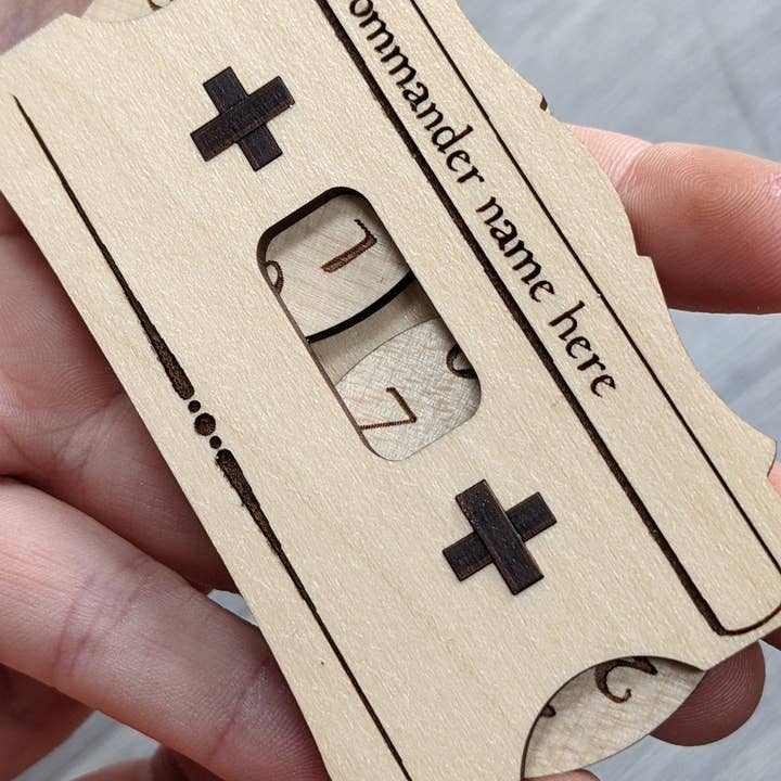 Chikai Shop - Wholesale Board Game - MTG Life counter, The wooden hit point counter3