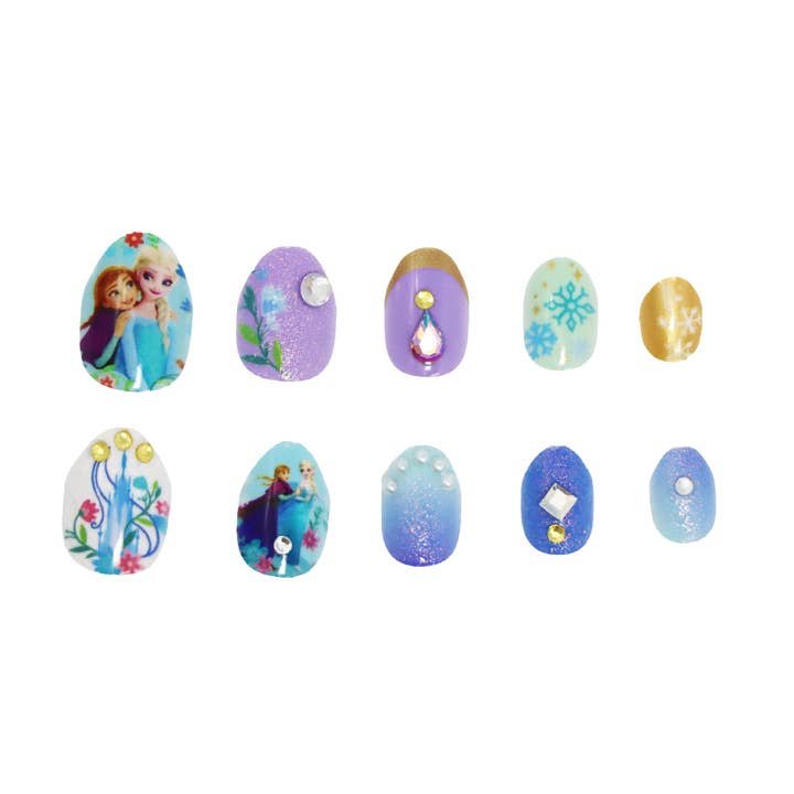 Pink Poppy - Wholesale Press-on/fake nails - Disney Frozen 3D Press On Nails - (Pack Size: 24)5