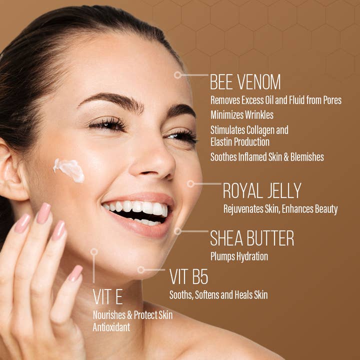 BEE&YOU - Wholesale Anti-Aging Moisturizer - Anti-Aging Face Cream with Bee Venom + Royal Jelly