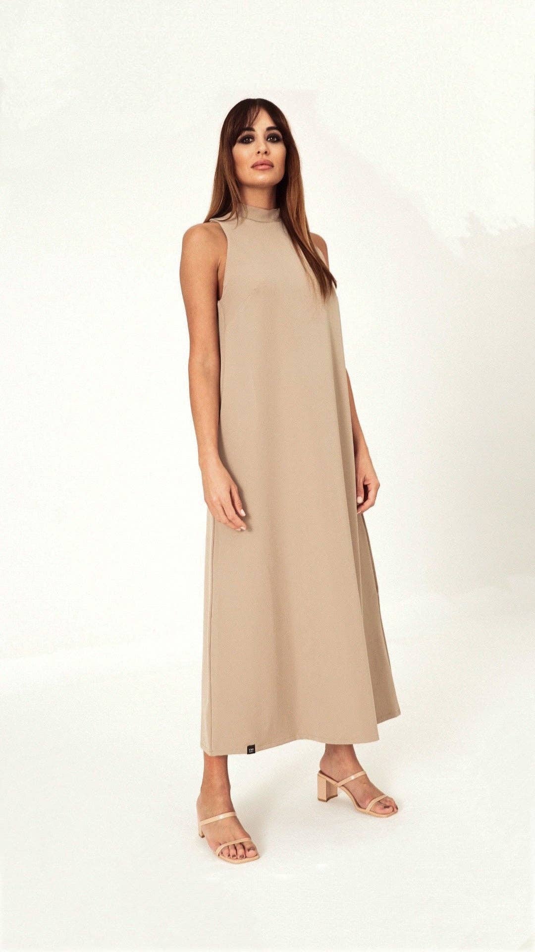 VISS Madrid - Wholesale Dress - Women's - VISS EVA BEIGE3