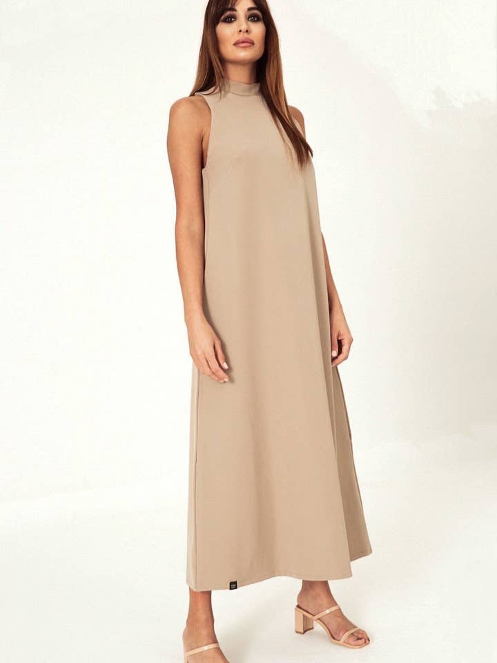 VISS Madrid - Wholesale Dress - Women's - VISS EVA BEIGE3