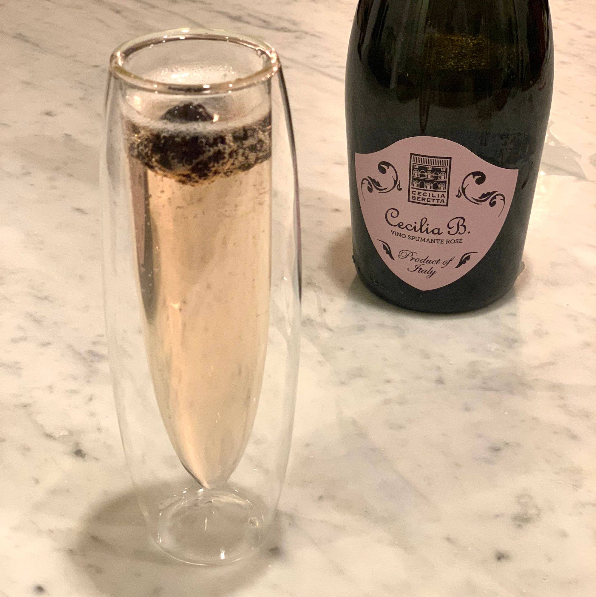 Fox Run Brands – Engroshandel Champagneglas – Outset Champagne, sæt med 2, 5,5 ounce, 2 „x 2,25" x 7"4