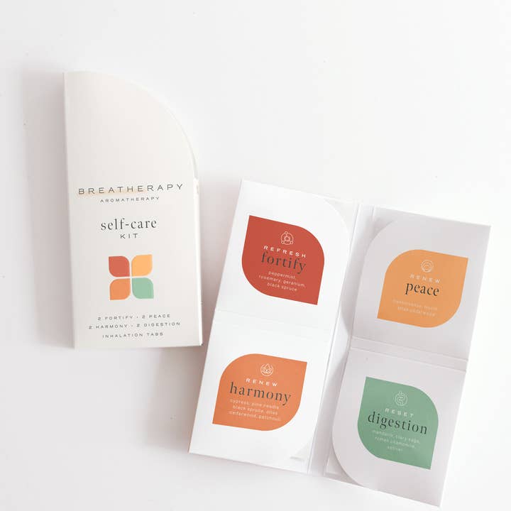 Breatherapy - Vendita all'ingrosso Inalatori per aromaterapia - Kit Campionatore di Autocura Cerotti Inalatori di Aromaterapia