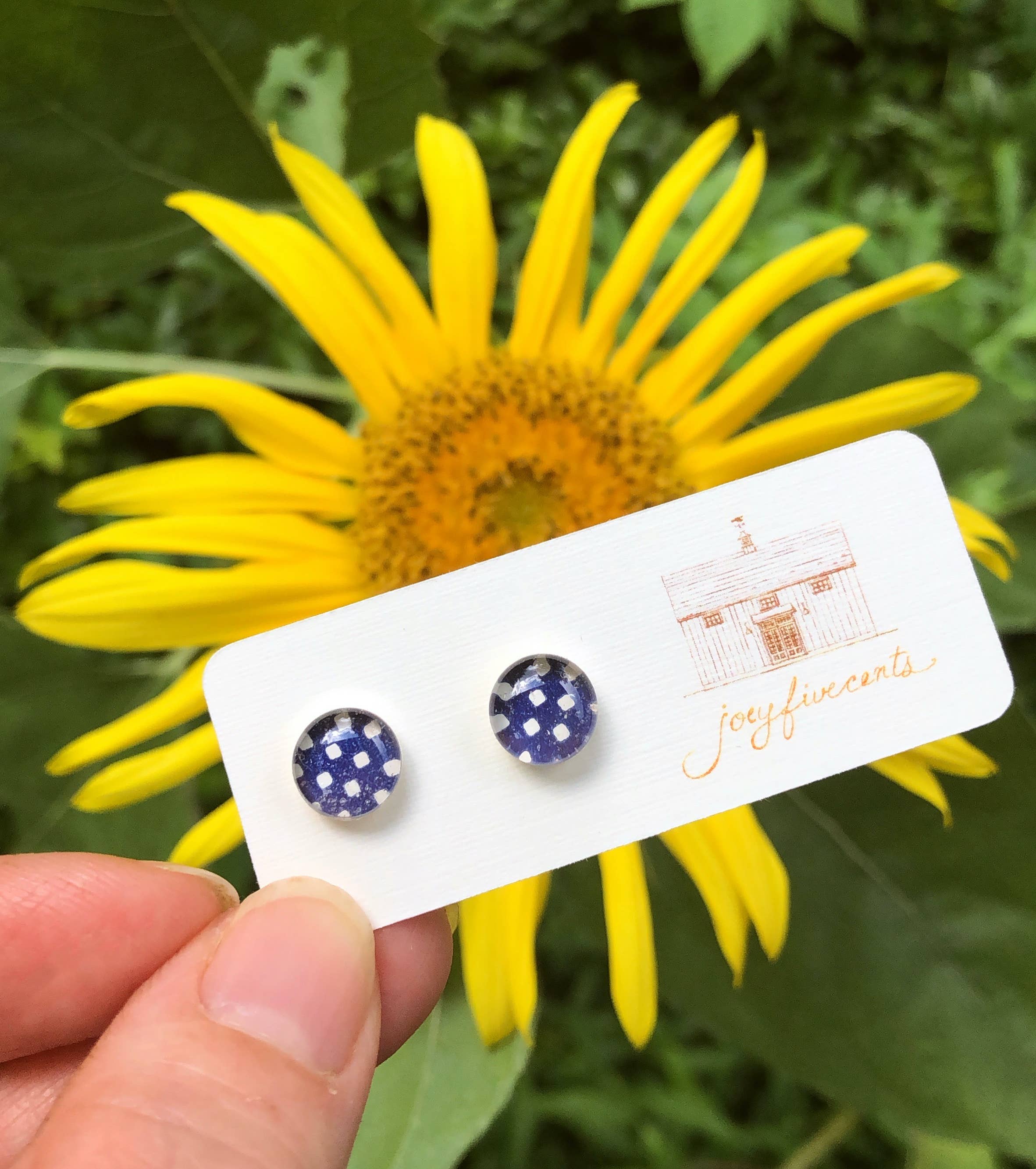 joeyfivecents - Wholesale Stud/Post Earrings - Studs - small, color, pattern & botanical, gardening, spring11