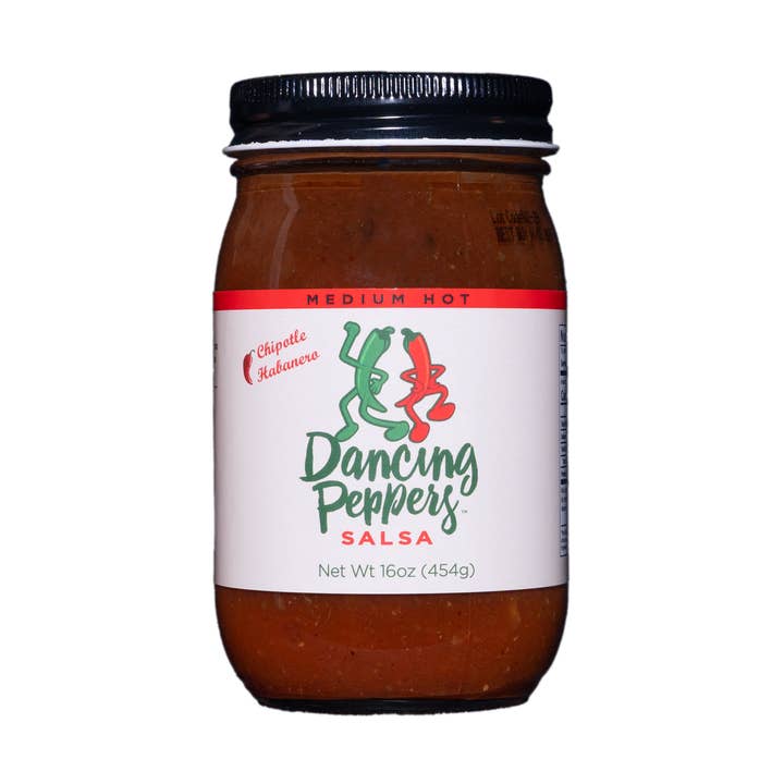 Salsa Média Picante de Pimentos Dançantes (Chipotle Habanera) por atacado de Dancing Peppers