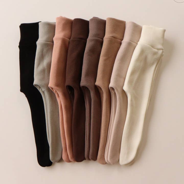 Fleeceforet Baby Footed Leggins for engroshandel hos peekaboo