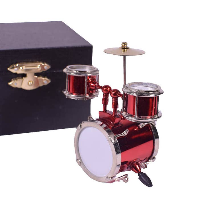 giftland - Wholesale Musical Toy - Kids & Baby - Mini Drum Kit Miniature 8cm - Red2