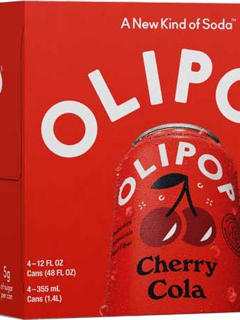 SODA SS CHERRY COLA 4PK - OLIPOP for wholesale by Hudson Meat Company