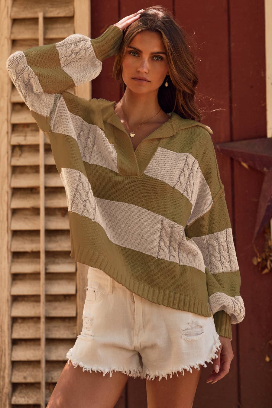 Oddi - Wholesale Knit Sweater - Women's - Chunky Knit Pullover2