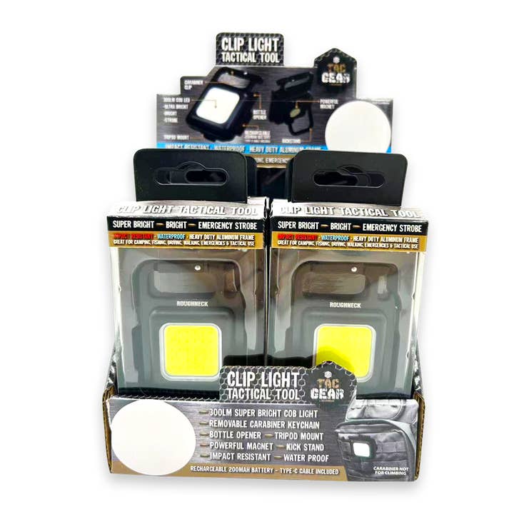 Novelty Brands - Wholesale Handheld Flashlight - Tac Gear Clip Light Tactical Multi Tool - 6/Display1