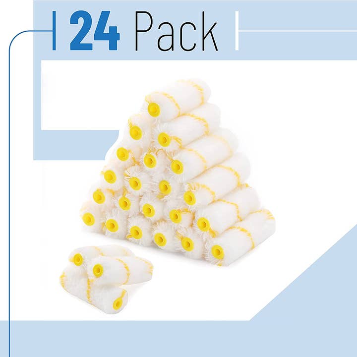 Bates Choice - Wholesale Paint/Wax Brush - Bates- Paint Roller Covers, 4" Roller Covers, Pack of 241