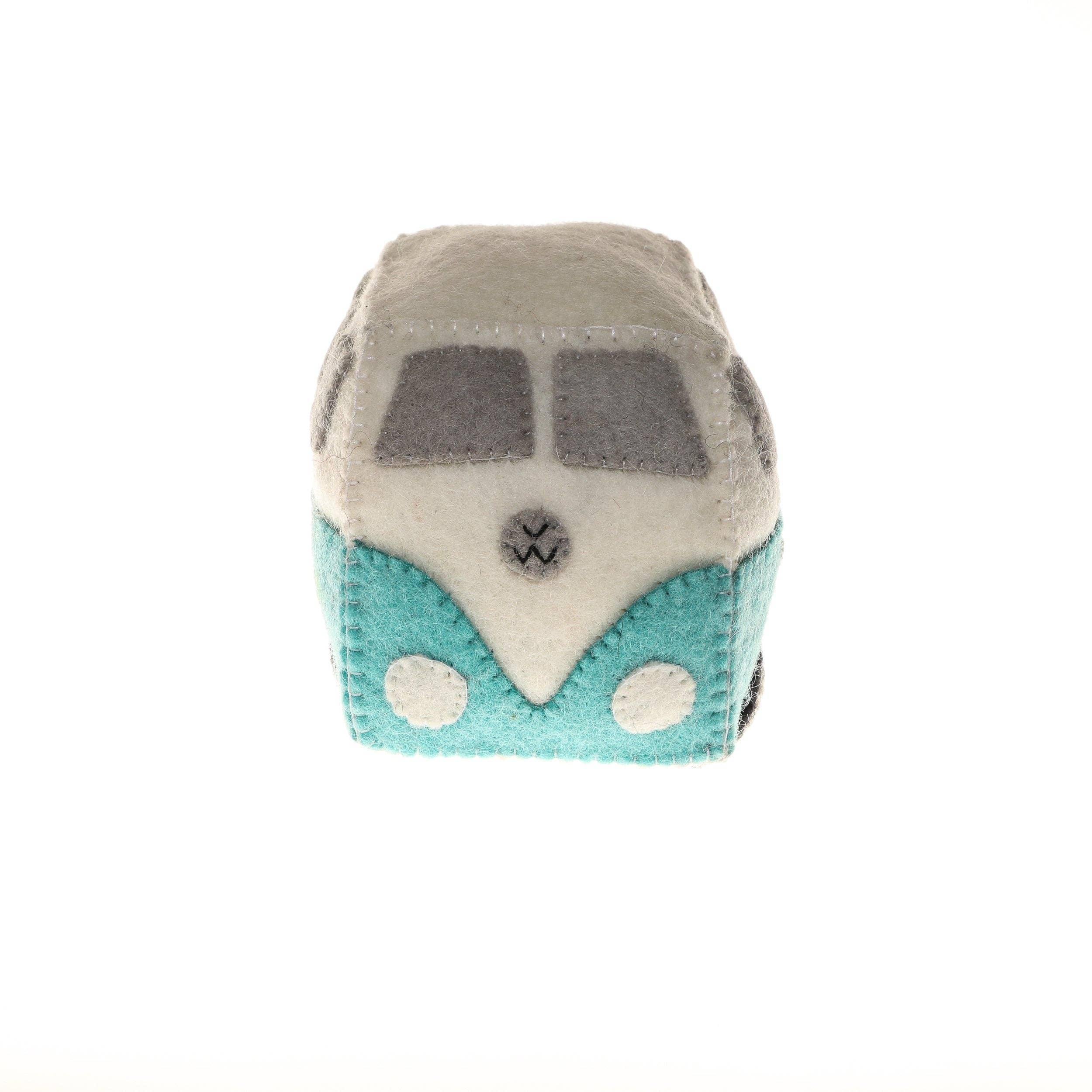 Global Goods Partners - Vente Voiture/camion miniature – enfant - Jouet van hippie en feutre4