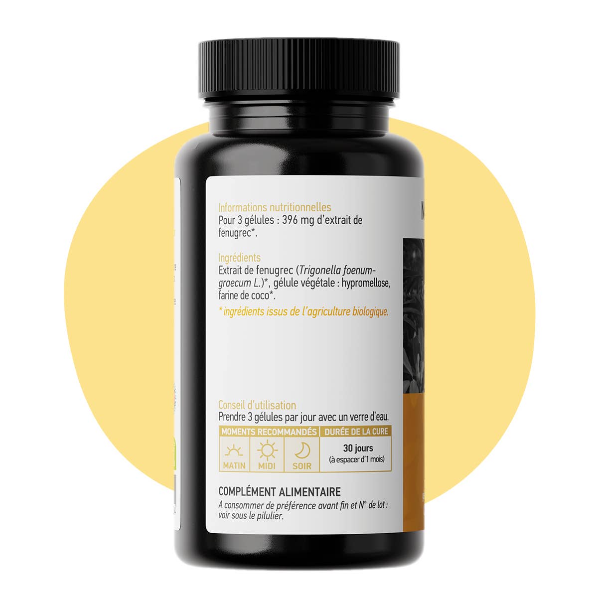 Natura Force - Wholesale Oral Supplement/Vitamin - Organic fenugreek - 90 capsules2