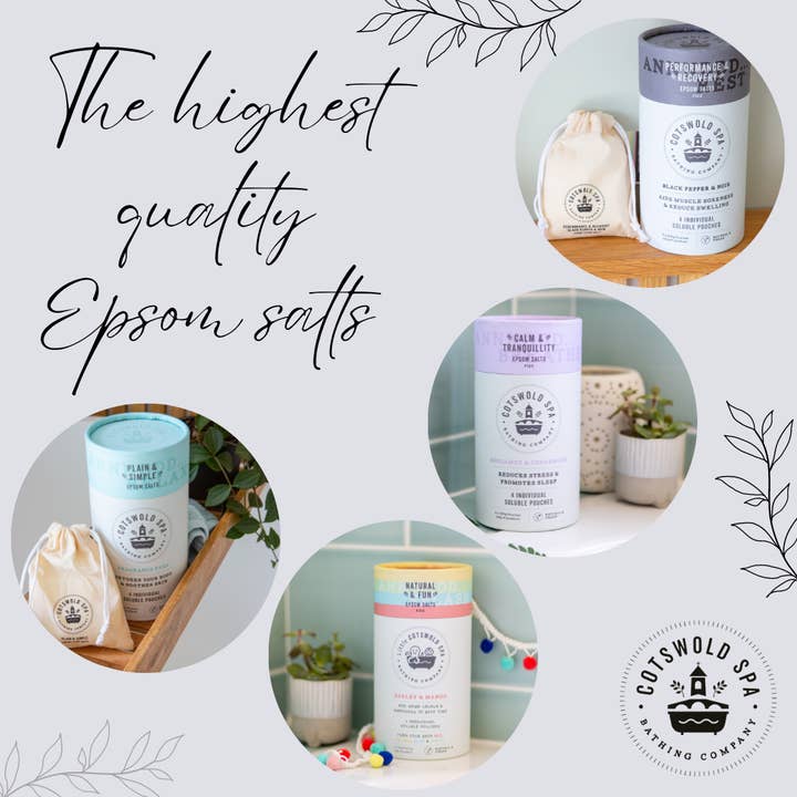 Cotswold Spa Bathing Company - Vendita all'ingrosso Sali da bagno - 250 g di sali Epsom di lusso (calma e tranquillità)5