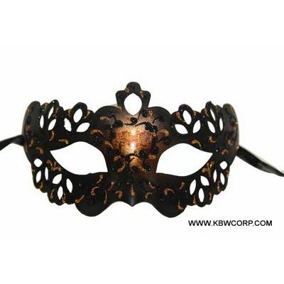 Maschera da ballo in filigrana di rame tagliata al laser per la vendita all'ingrosso da parte di KBW Global Corp.