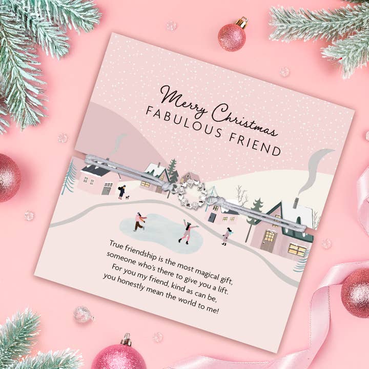 Letterbox Love Bracelets - Wholesale Charm/dangle bracelet - Fabulous Friend Adjustable Christmas Bracelet 3