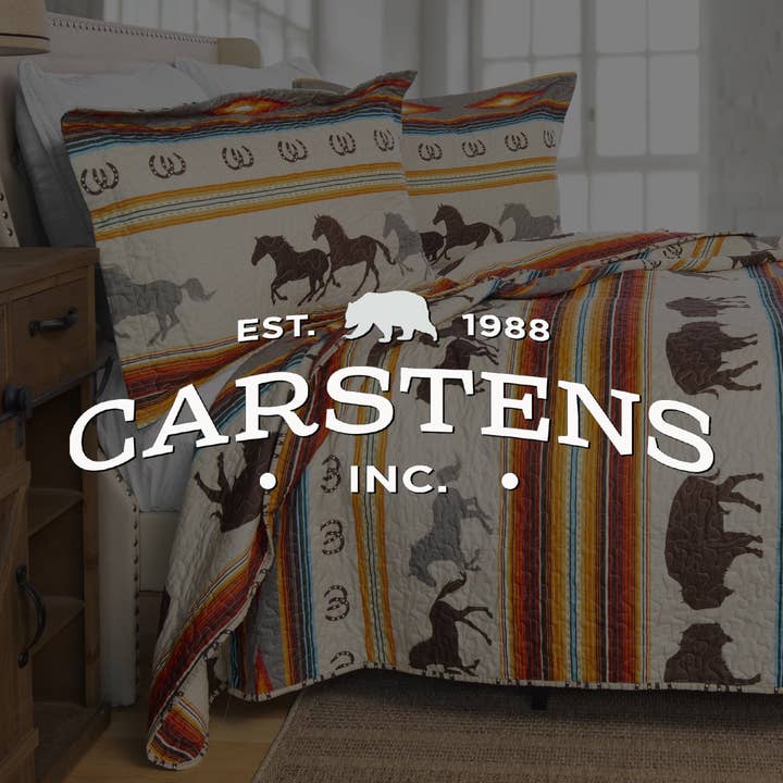 Carstens, Inc. - Wholesale Bedding Set - Wrangler® Western Stripe Quilt Set3