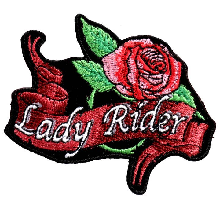Hot Leathers Patch Lady Rider 3" for wholesale by Hot Leathers