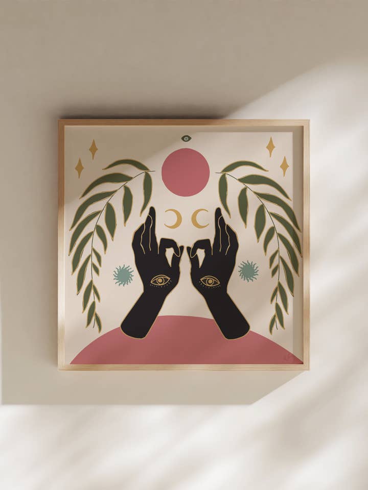 Stampa Spirit Hands 30,5 x 30,5 cm per la vendita all'ingrosso da parte di Ashten Rubio Art