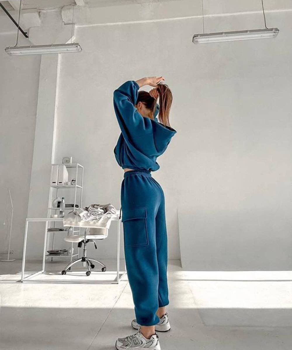 Aria Romance – wholesale Träningskläder – Dam – Prestanda Fleece Hoodie Jogger Set13