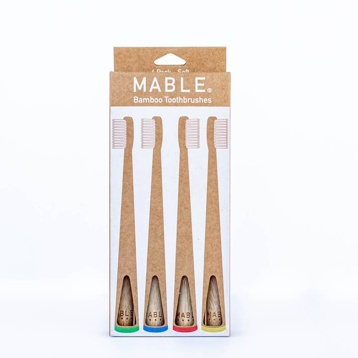 MABLE - Vente Brosses à dents - MABLE Lot de quatre brosses à dents en bambou12