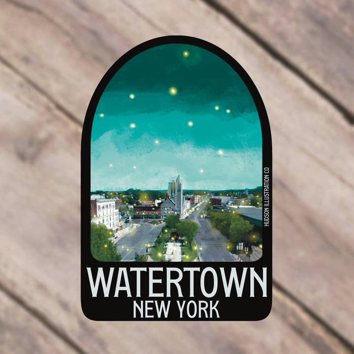 Watertown New York Sticker/Magnet/Print/Postcard for wholesale by About Town Co
