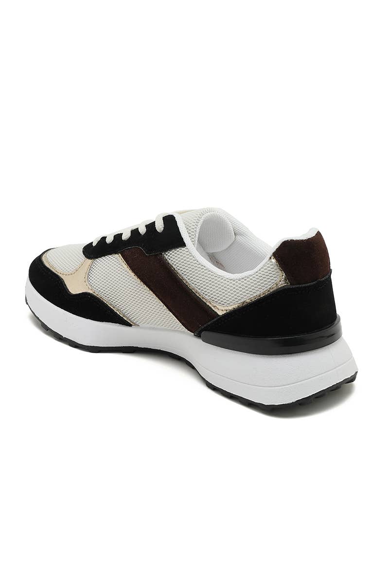 Joia Paris - Vendita all'ingrosso Sneakers di tendenza - Donna - Sneakers estive da donna con lacci e inserti in suede N-21212