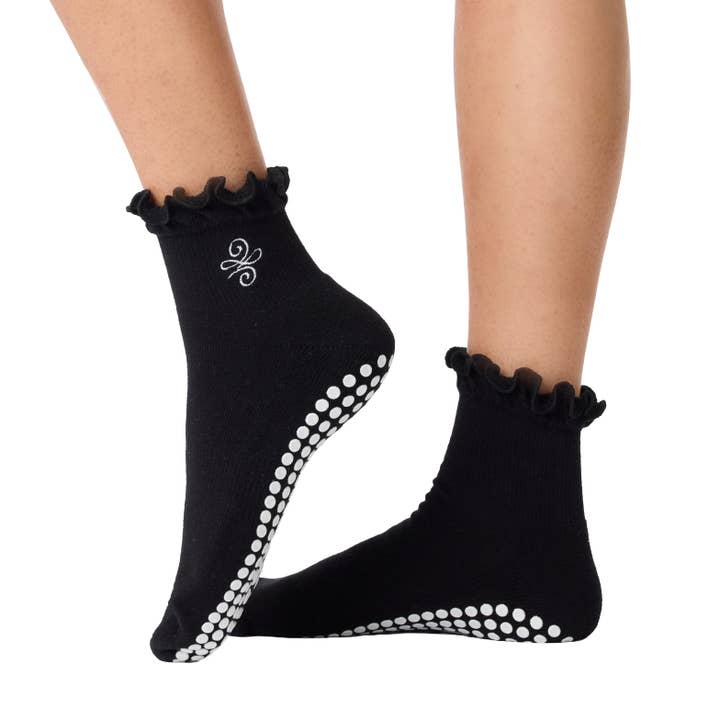 Meias de Aderência Pretas New Beginnings por atacado de Souls.