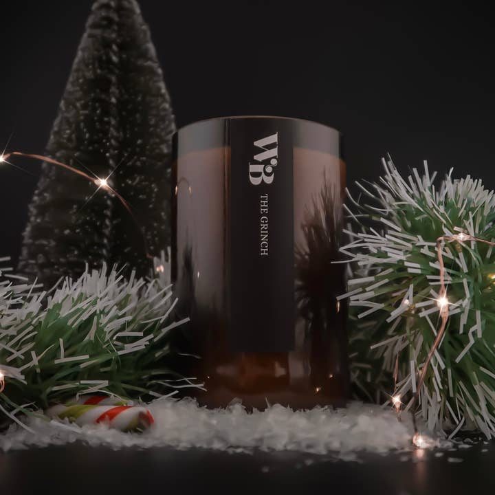 A/W The Grinch Candle for wholesale by The Wandering Bee