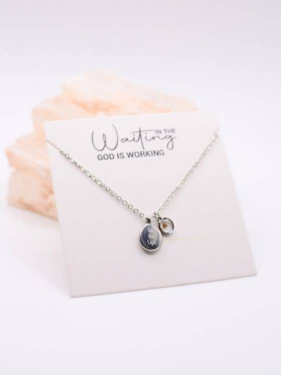 Mustard Seed Faith Necklace, Be the Light Christian Jewelry for wholesale by Two and Crew - Faith Based Jewelry & Gifts