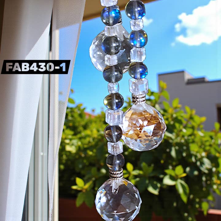 Funky Aura Boutique - Wholesale Suncatcher - FAB Triple Prism Beaded Suncatchers - 4 Options!15
