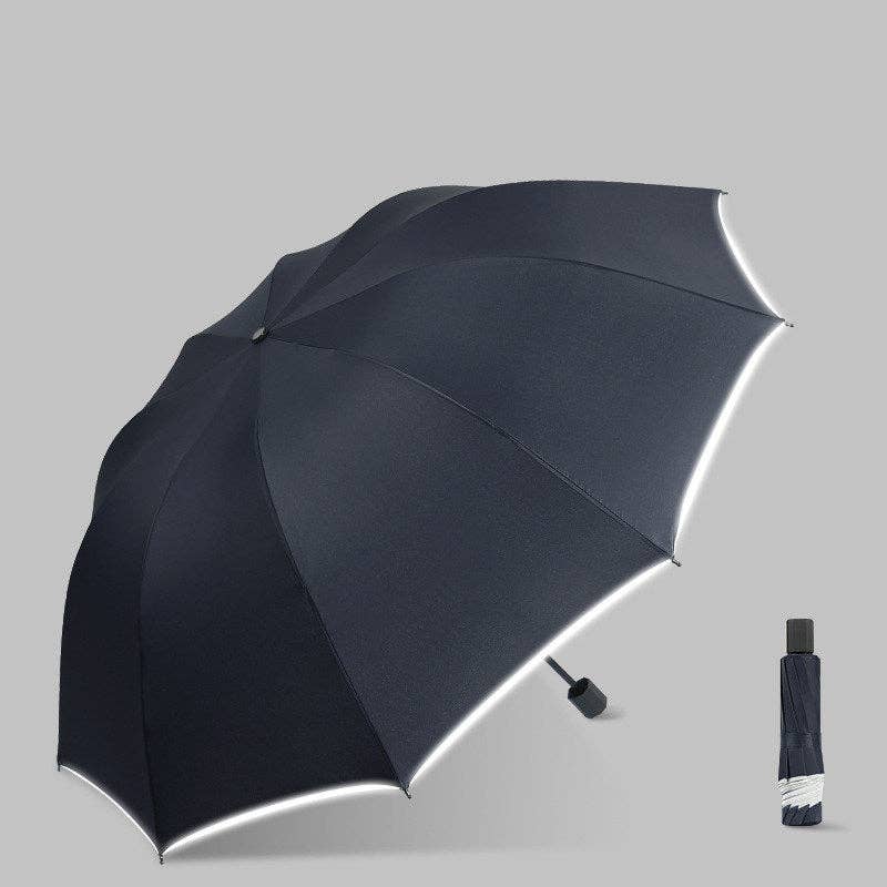 liqubit – wholesale Umbrella – Unisex – Big Size Reflective 10 Ribs Umbrella0