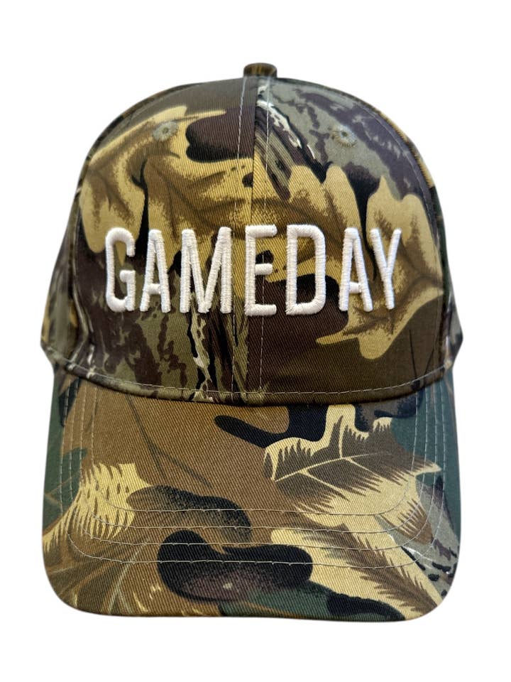 Youth Camo Gameday Hat for wholesale by Happy Sunday