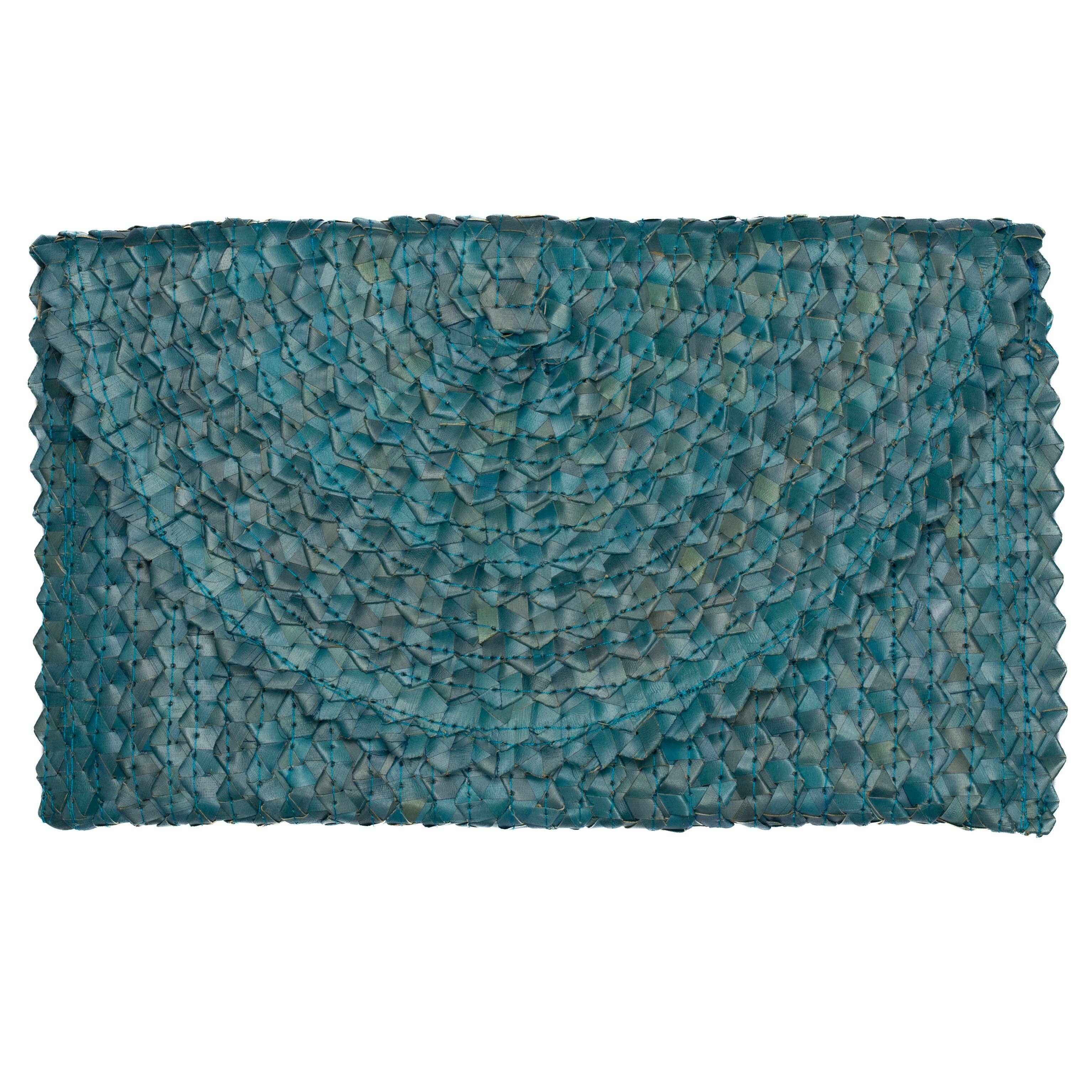 Suzie Blue Canada - Vente Pochette – femme - Pochette Pandan Leaf - Bleu1