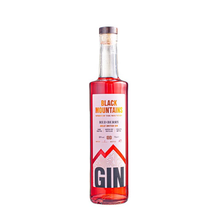 British Red Berry Gin for wholesale by Black Mountains Botanicals