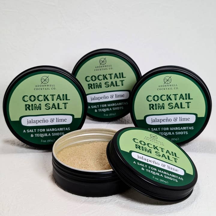 Adornwell Cocktail Co. - Wholesale Salt - 3 oz. Jalapeño & Lime Rim Salt1