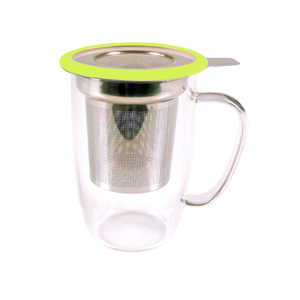 YOKO DESIGN - Wholesale Coffee Mug - Tea mug with green lid 450 ml0