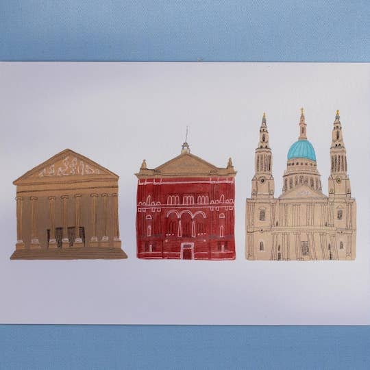 London Culture - Art Print for wholesale by Emma Holmes Art