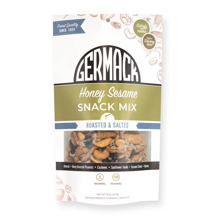 Germack Pistachio Company - Wholesale Trail Mix - Honey Sesame Snack Mix (Sesame Snack Mix)- 8 oz