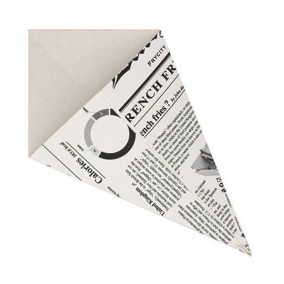 325Cc Open Cardboard Paper Cone Medium Newspaper for wholesale by PUNTOQPACK