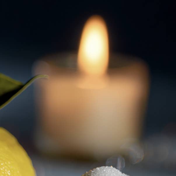 Lemon Drop Shot Candle for wholesale by VORA + VINE