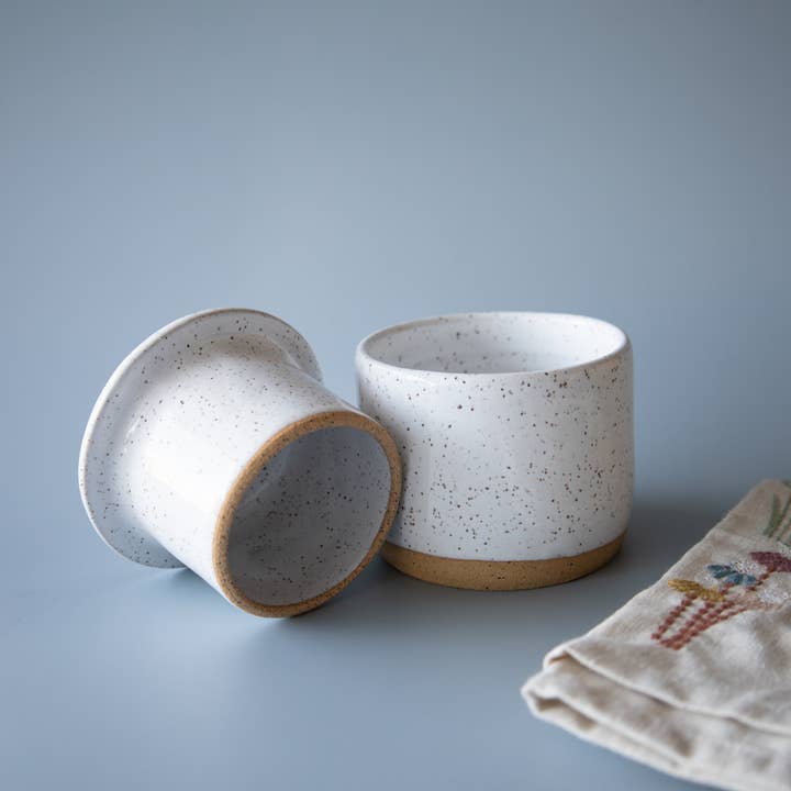 Camilla's Collection - Wholesale Butter Dish - Ceramic French Butter Crock | Speckled White | Handmade4