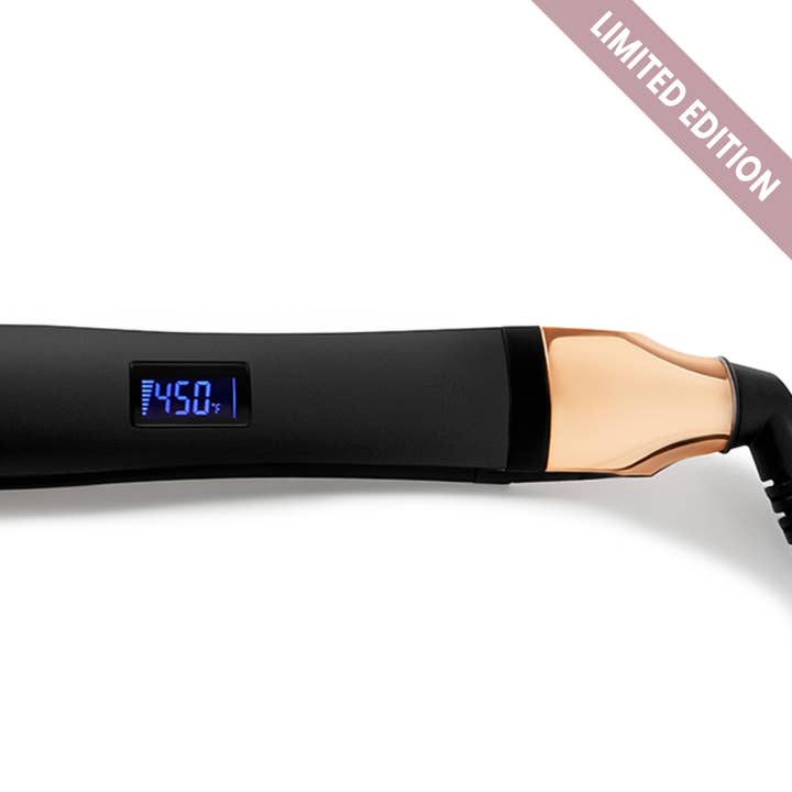 Black Vanguard Flat Iron – 1” Tourmaline Hair Straightener for wholesale on Faire2